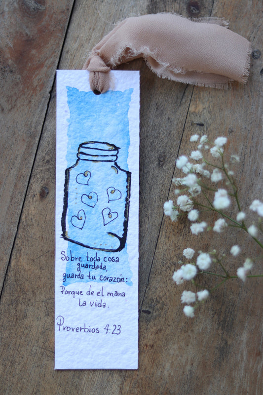 "Proverbs 4:23" Bible Inspired Bookmark