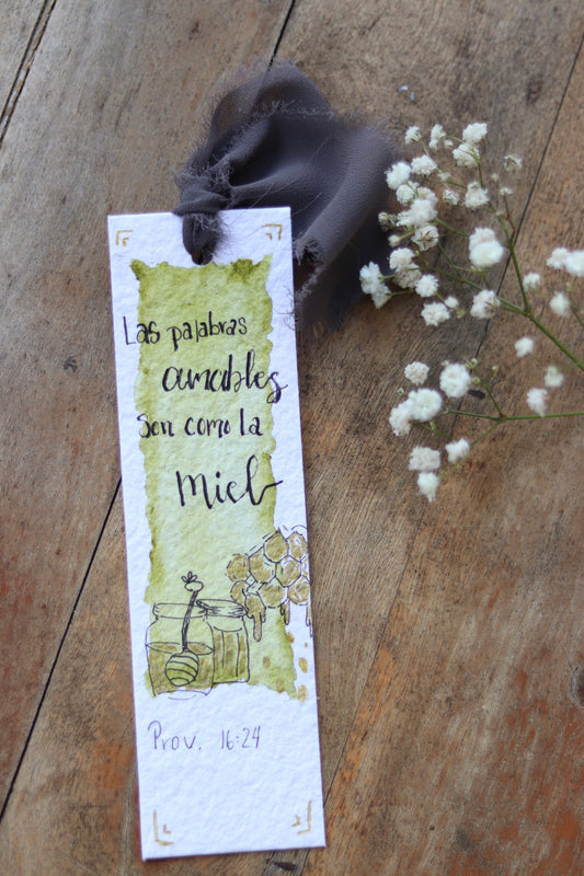 "Las palabras amables son como la miel" Bookmark